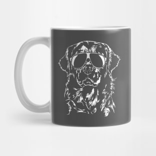 Funny Golden Retriever with sunglasses Mug